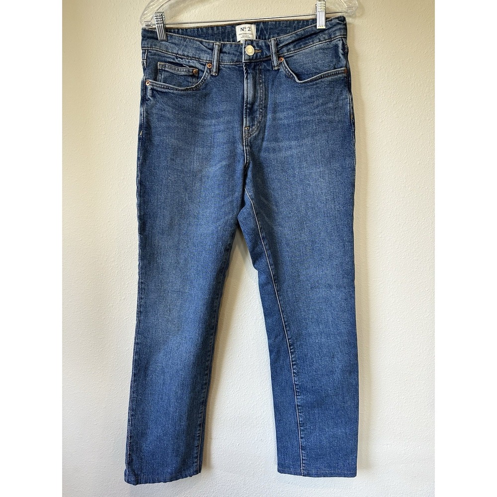 No‎ 2 H&M Essentials Blue Jeans Size 31x32 Classic Fit Medium Wash Straight Leg